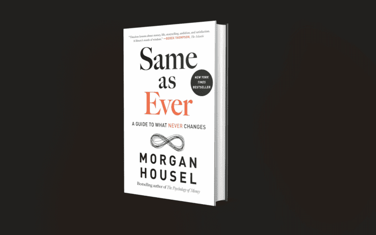 Book Review Same As Ever by Morgan Housel